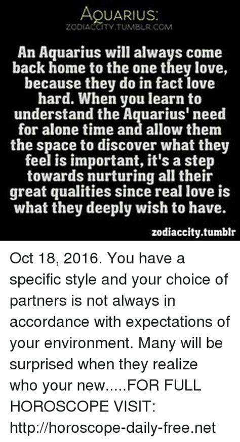 Why would an Aquarius come back?