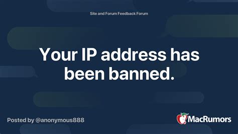 Why would an IP address be banned?