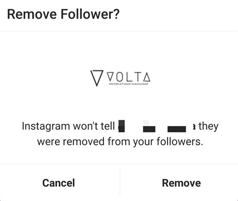 Why would you remove someone as a follower?