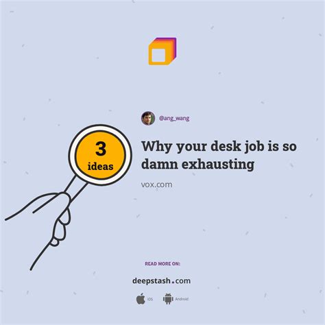 Why your desk job is so exhausting?