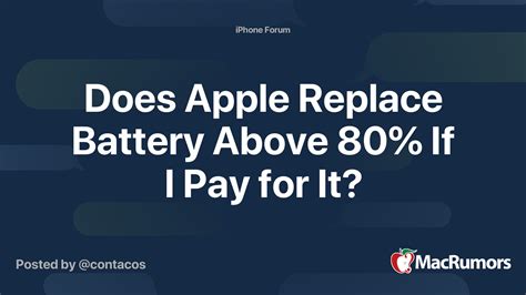 Will Apple replace battery at 80?