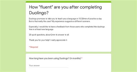 Will I be fluent after finishing Duolingo?