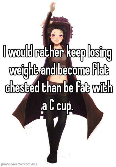 Will I become flat chested if I lose weight?