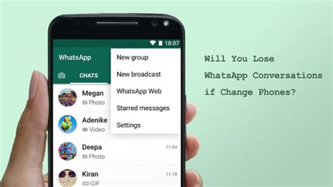 Will I lose my WhatsApp conversations if I change from Android to iPhone?
