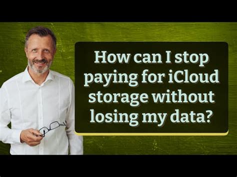 Will I lose my data if I don't pay for iCloud?