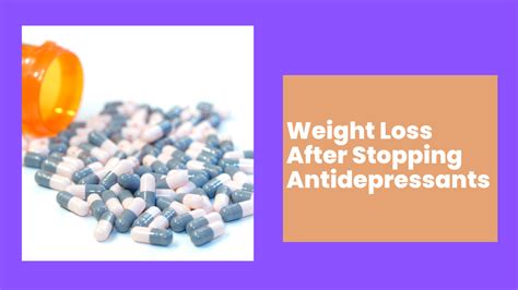 Will I lose weight after stopping SSRI?