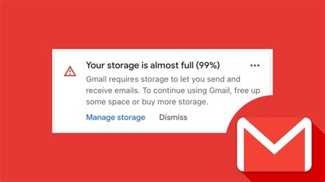 Will I stop receiving emails on Gmail if storage is full?