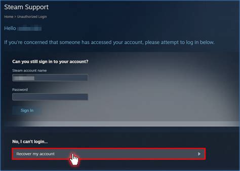 Will Steam recover my account?