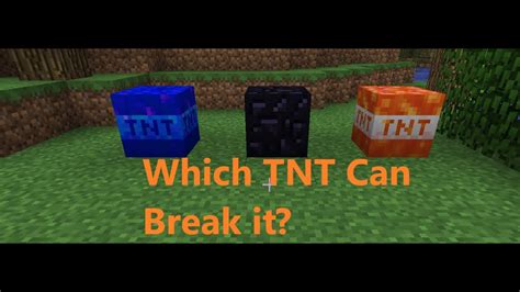 Will TNT break obsidian?
