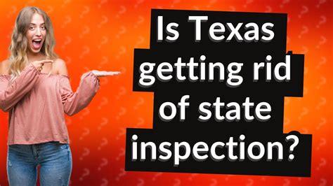 Will Texas get rid of state inspection?