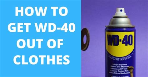 Will WD-40 come out of jeans?