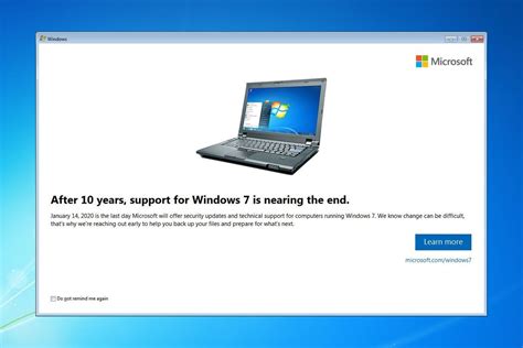 Will Windows 7 no longer update?