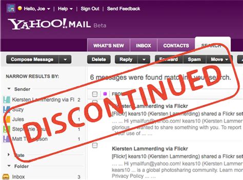 Will Yahoo Mail be discontinued?