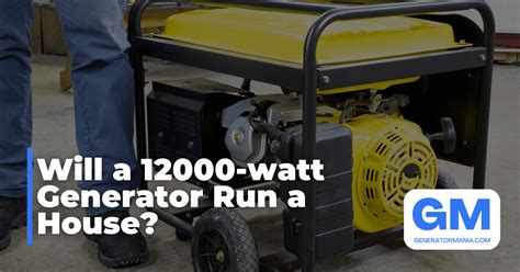 Will a 7.5 kw generator run a house?