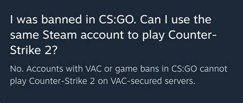 Will a CS:GO ban carry over to CS2?