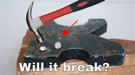 Will a diamond break if I hit it with a hammer?
