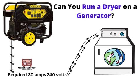 Will a generator run a clothes dryer?