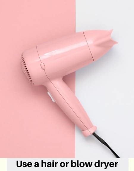 Will a hair dryer make epoxy dry faster?