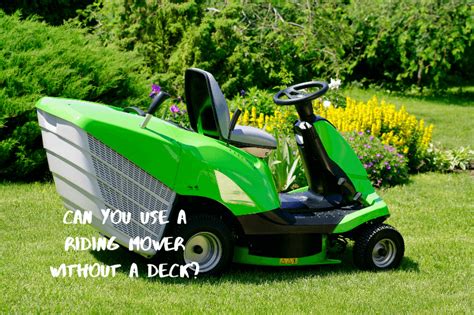 Will a lawn mower run without a blade?