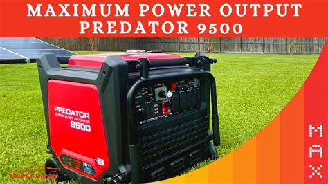Will a predator 9500 generator run a house?