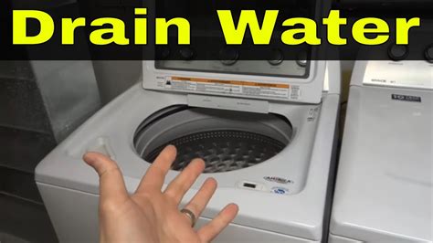 Will a washing machine drain on its own?