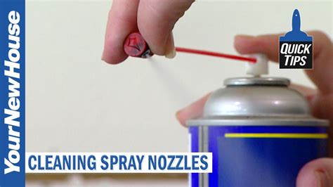 Will acetone clean spray paint nozzle?