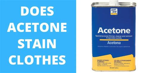 Will acetone stain sheets?