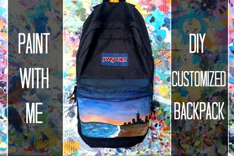 Will acrylic paint stay on a backpack?