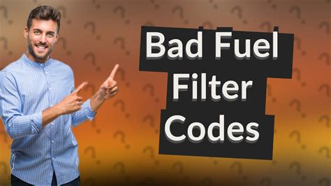 Will bad fuel filter throw a code?