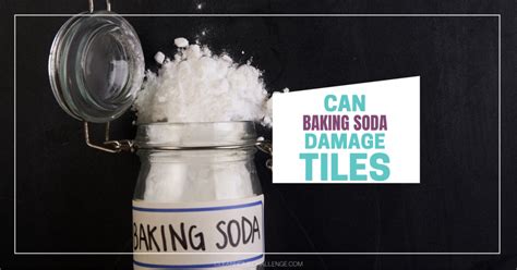 Will baking soda damage stone?