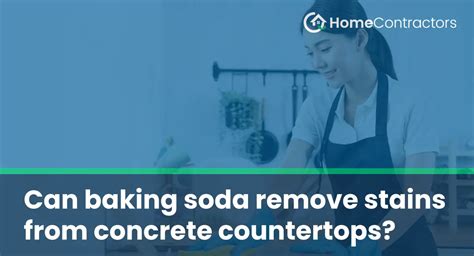 Will baking soda remove stains from concrete?