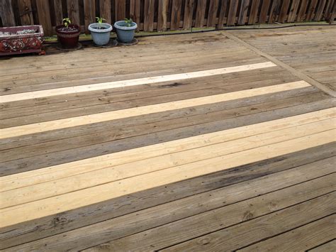Will bleach damage wood deck?