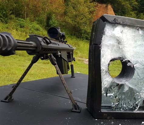 Will bulletproof glass stop a .50 cal?