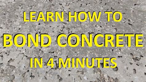 Will fresh concrete stick to old concrete?