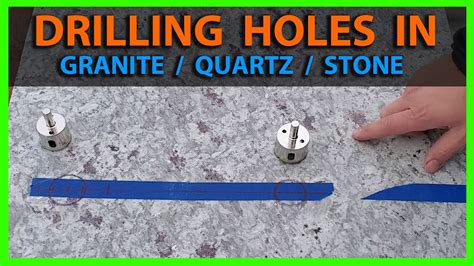 Will granite crack when drilled?