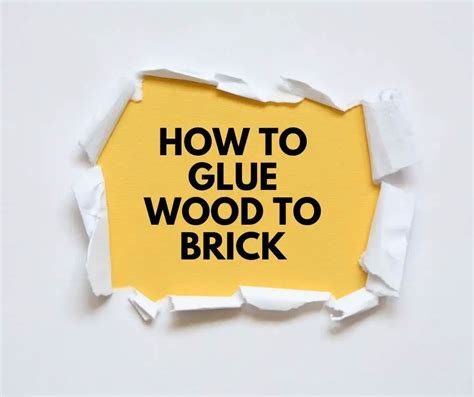 Will hot glue ruin brick?