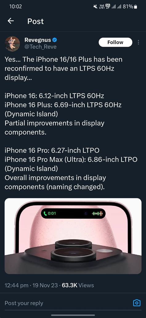 Will iPhone 16 have 60Hz?