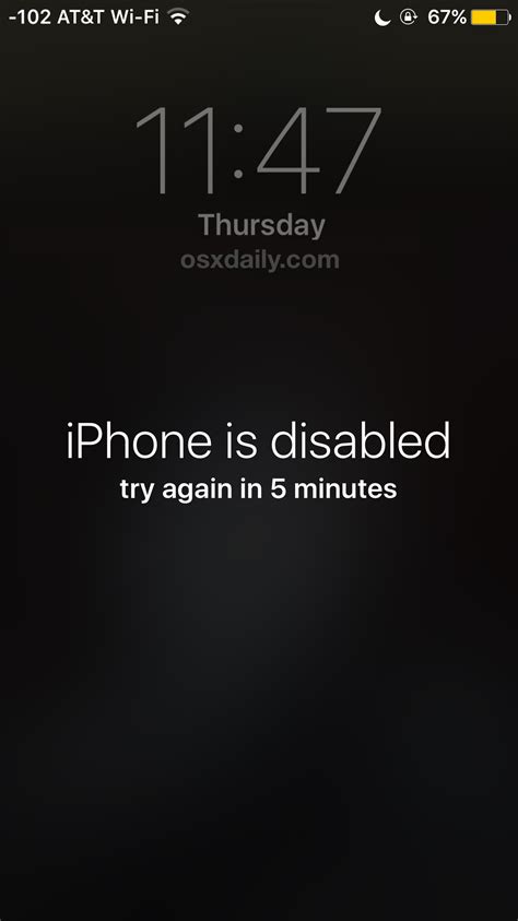 Will iPhone disabled go away?