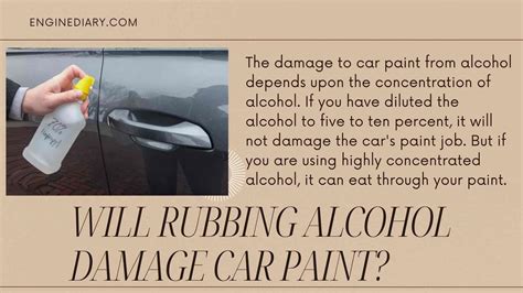 Will isopropyl alcohol damage paint?