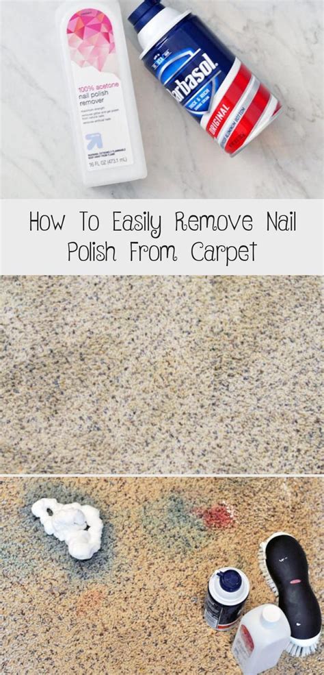 Will nail polish remover ruin carpet?