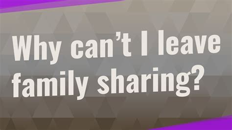 Will people be notified if I leave Family Sharing?
