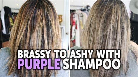 Will purple shampoo fix brassy highlights?