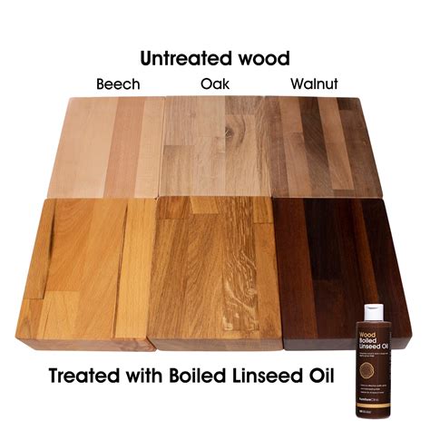 Will raw linseed oil darken wood?