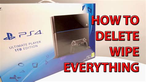 Will resetting PS4 delete everything?