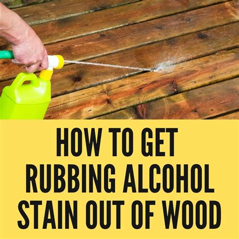 Will rubbing alcohol damage wood?