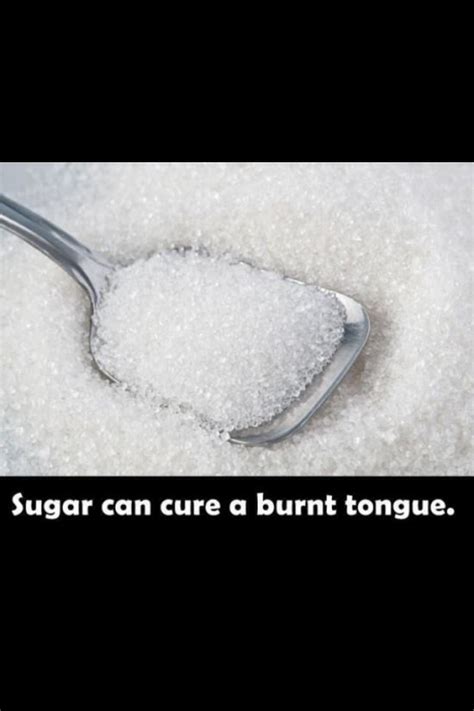 Will sugar help a burnt tongue?