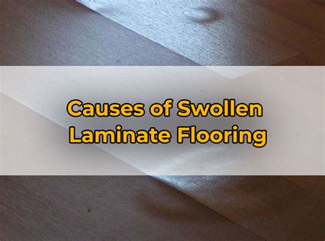 Will swollen laminate go down?