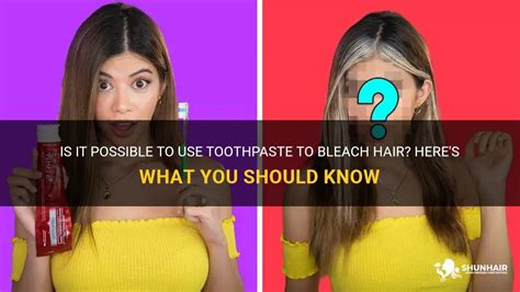 Will toothpaste bleach hair?