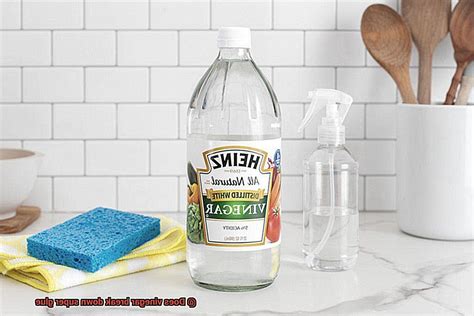 Will vinegar break down adhesive?