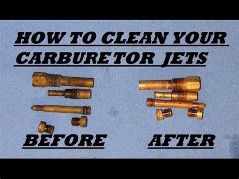 Will vinegar clean carb jets?
